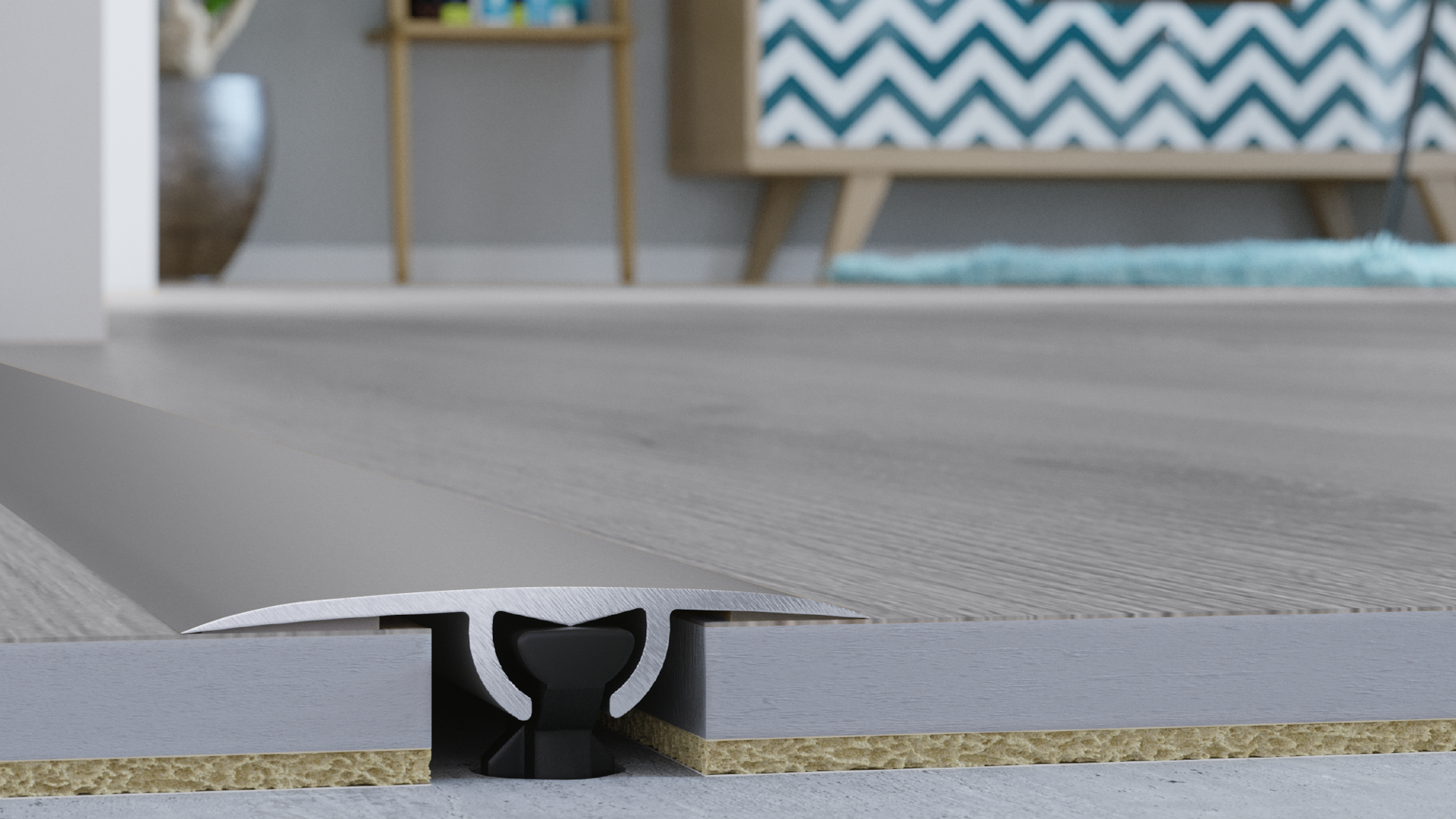 סף חצי ירח רוחב 3 ס"מ דגם SILVER