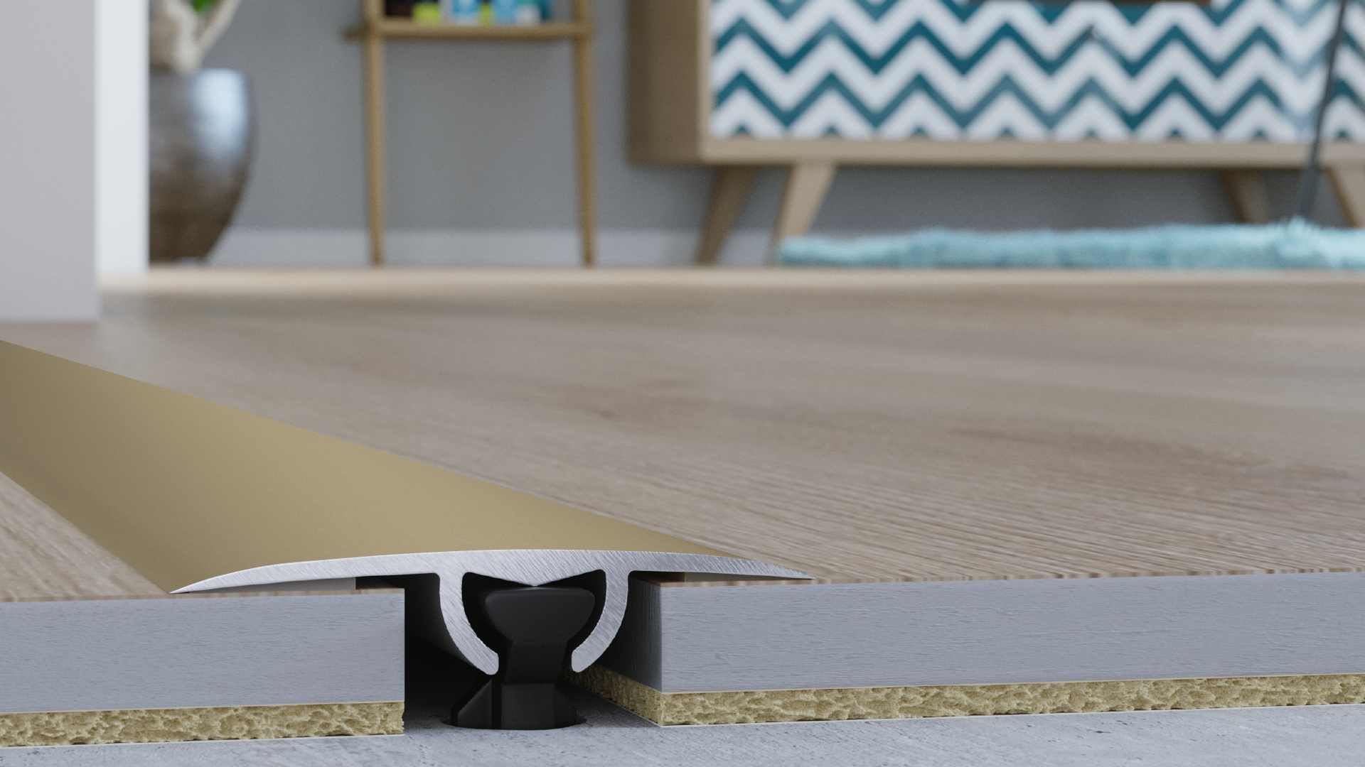 סף חצי ירח רוחב 3 ס"מ דגם TITANIUM