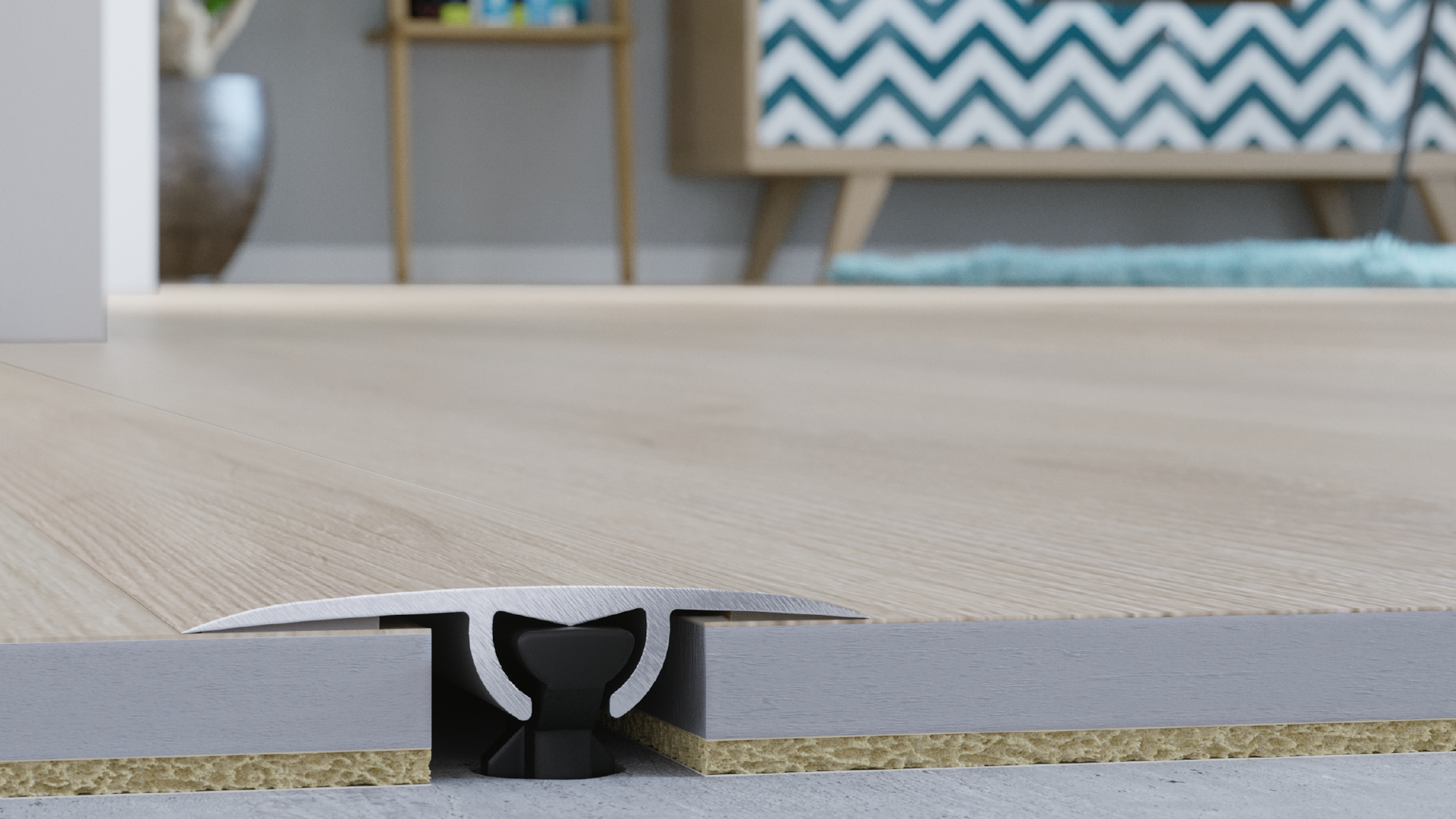 סף חצי ירח רוחב 3 ס"מ דגם OAK LOFT