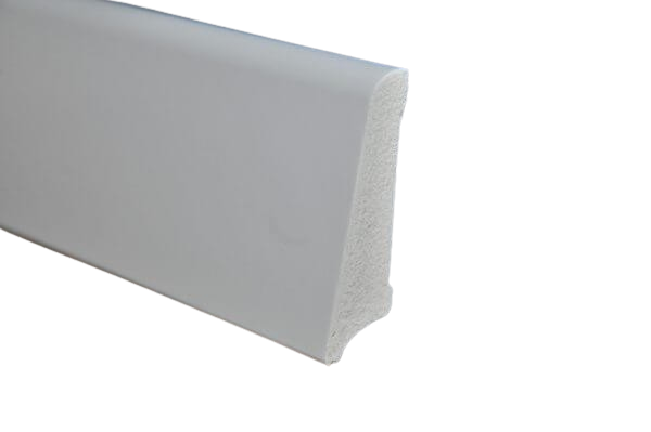 פנל פולימרי לבן גובה 6.5 ס"מ מעוגל