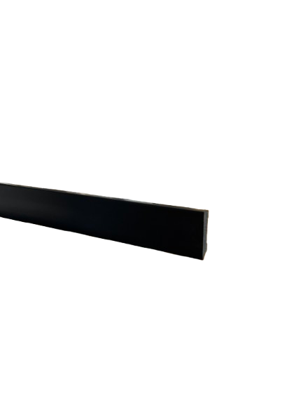 White polymer panel, 6 cm high, rounded