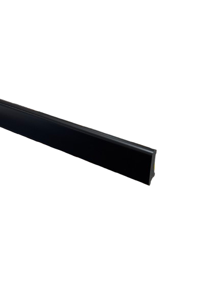 White polymer panel, 6 cm high, rounded