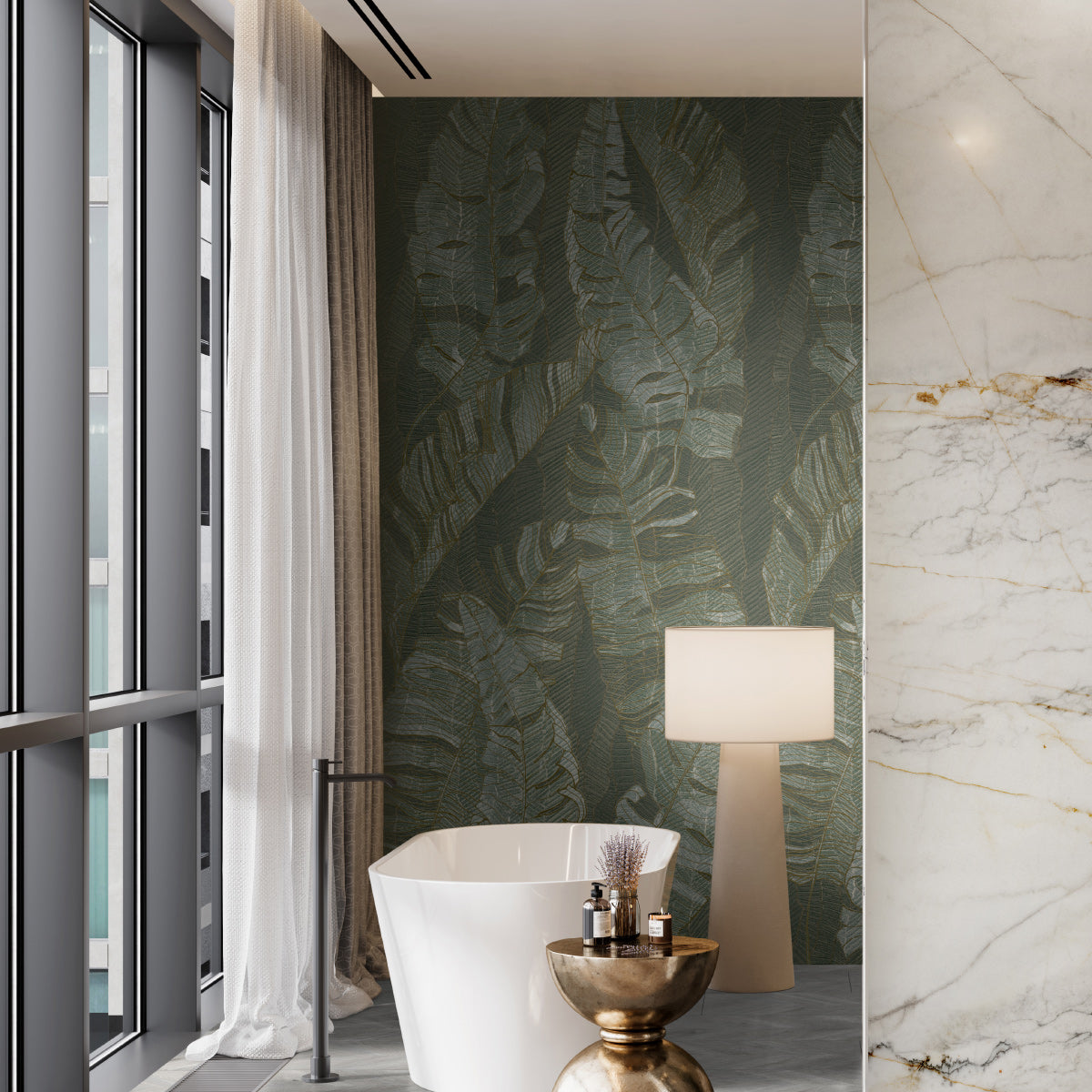 חיפוי קיר דגם Silver Sage