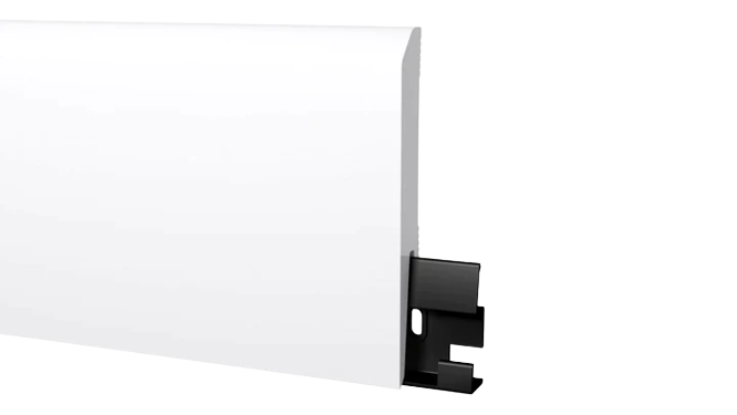 פנל פולימרי לבן גובה 10 ס"מ מעוגל