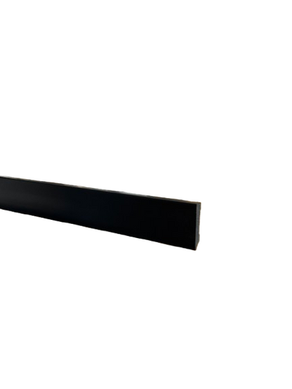 White polymer panel, 6 cm high, rounded