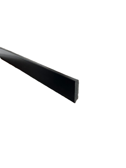 White polymer panel, 6 cm high, rounded