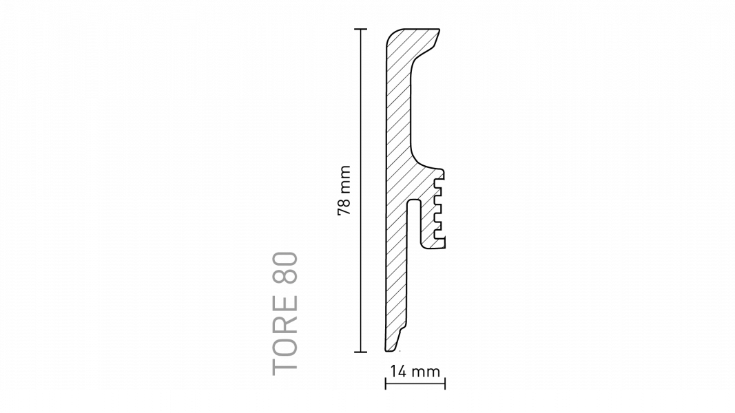 פנל פולימרי גובה 8 דגם preston oak