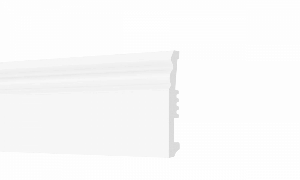 Panneau polymère blanc de 8 cm de hauteur bec d&