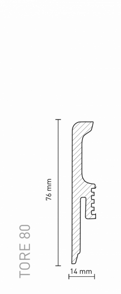 Panneau rectangulaire en polymère noir de 8 cm de haut